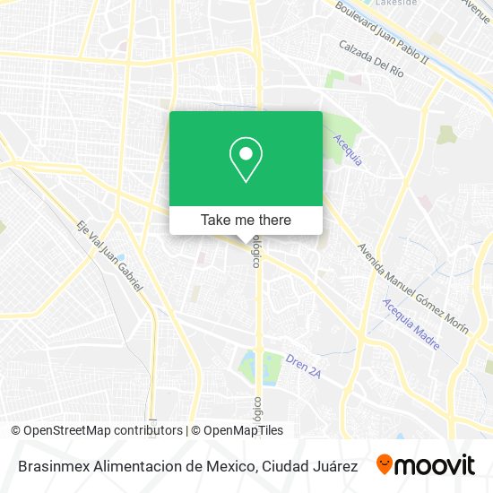 Mapa de Brasinmex Alimentacion de Mexico