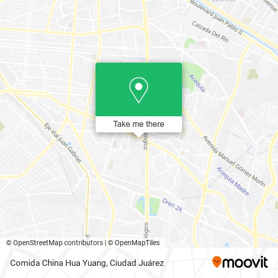 Comida China Hua Yuang map