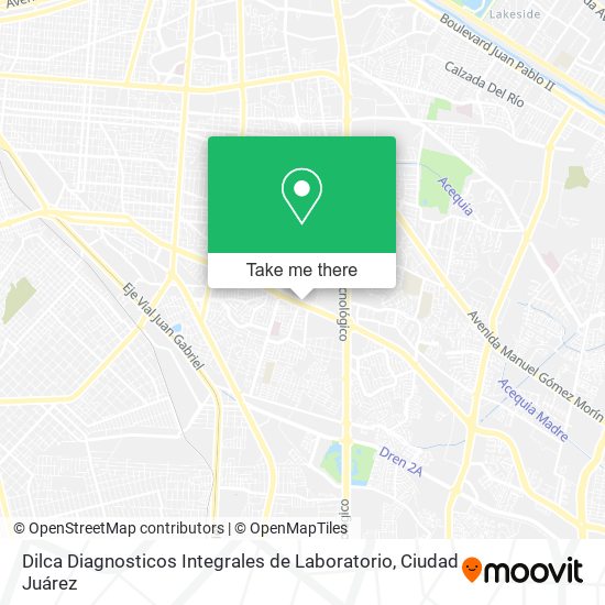 Dilca Diagnosticos Integrales de Laboratorio map
