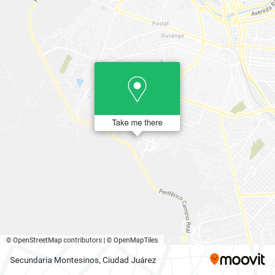 Secundaria Montesinos map