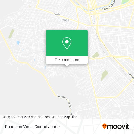Papeleria Vima map