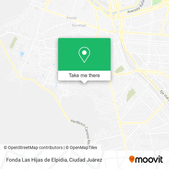 Fonda Las Hijas de Elpidia map