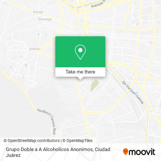 Mapa de Grupo Doble a A Alcoholicos Anonimos