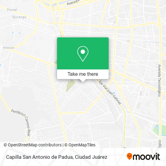 Capilla San Antonio de Padua map