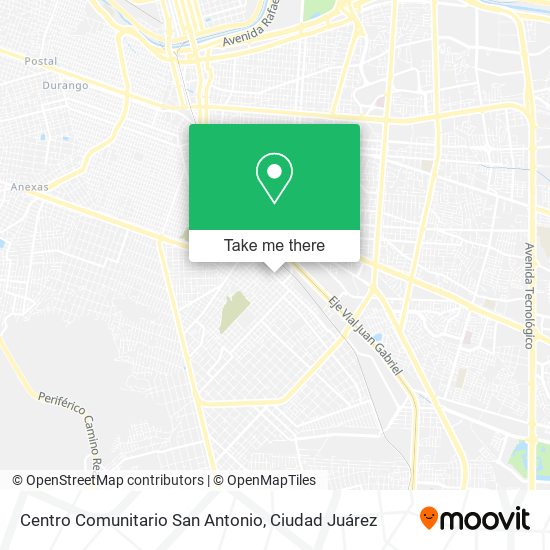 Mapa de Centro Comunitario San Antonio
