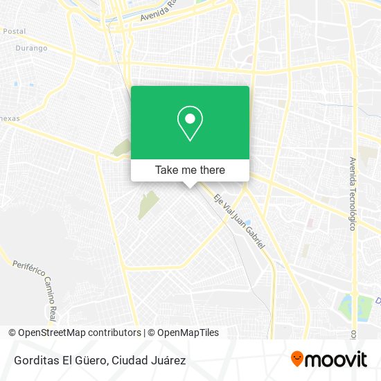 Gorditas El Güero map