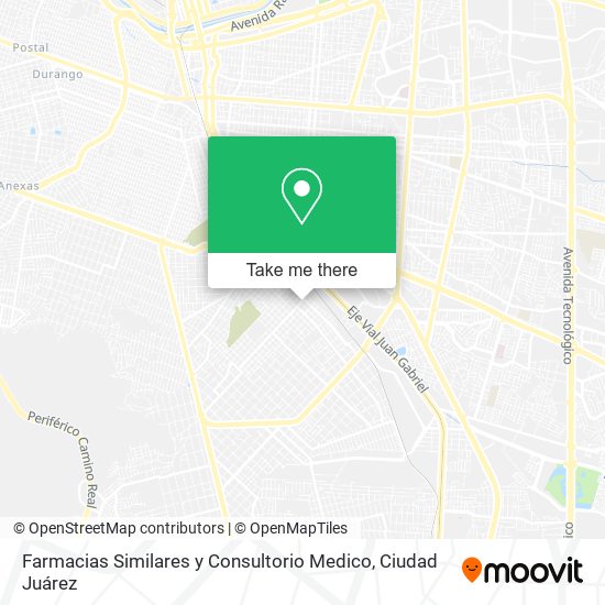 Farmacias Similares y Consultorio Medico map