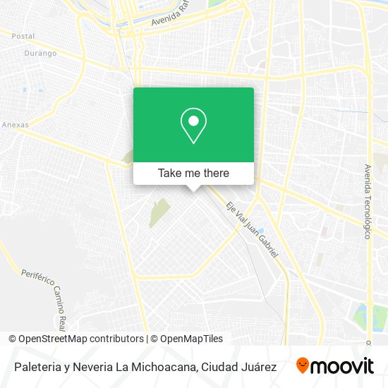 Paleteria y Neveria La Michoacana map