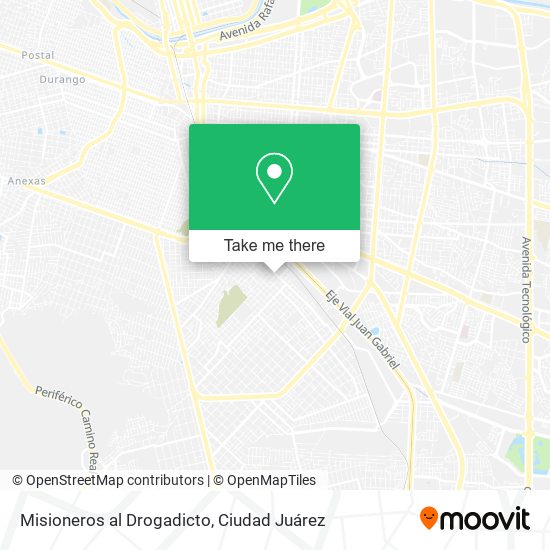 Mapa de Misioneros al Drogadicto