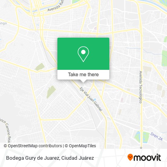 Mapa de Bodega Gury de Juarez
