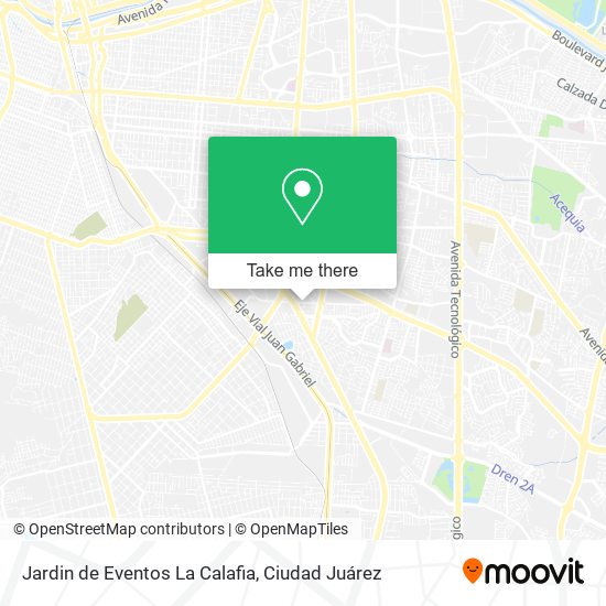 Mapa de Jardin de Eventos La Calafia