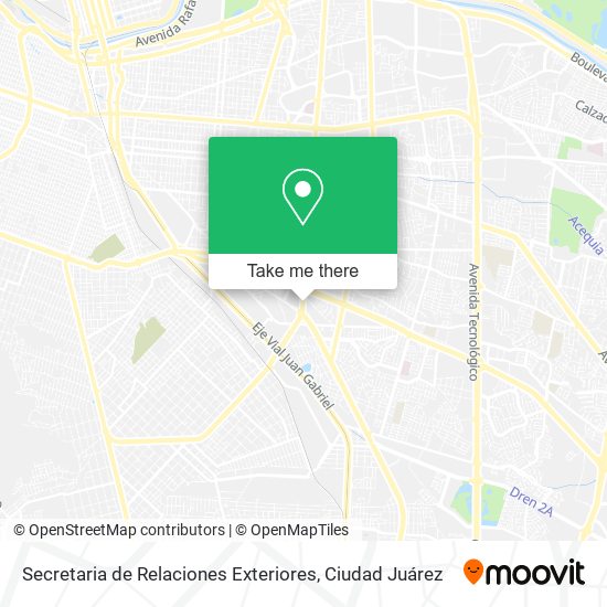 Mapa de Secretaria de Relaciones Exteriores