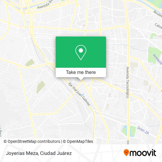 Joyerias Meza map