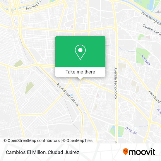Cambios El Millon map