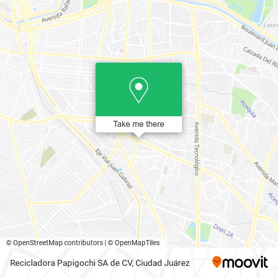 Mapa de Recicladora Papigochi SA de CV