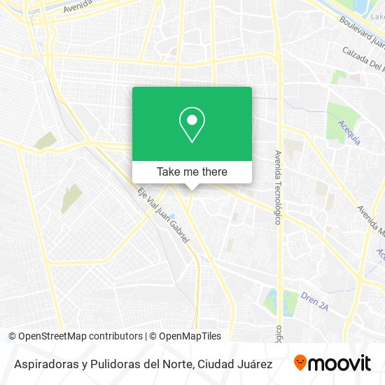 Aspiradoras y Pulidoras del Norte map