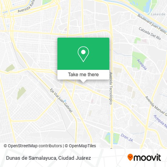 Mapa de Dunas de Samalayuca