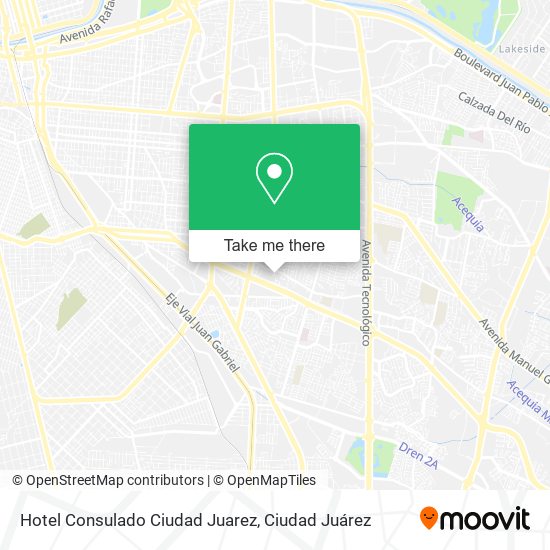 Hotel Consulado Ciudad Juarez map