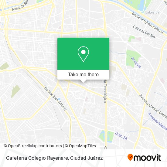 Cafeteria Colegio Rayenare map
