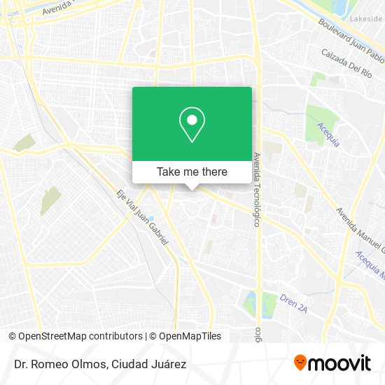 Dr. Romeo Olmos map
