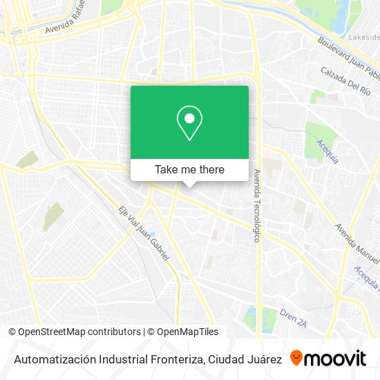 Automatización Industrial Fronteriza map