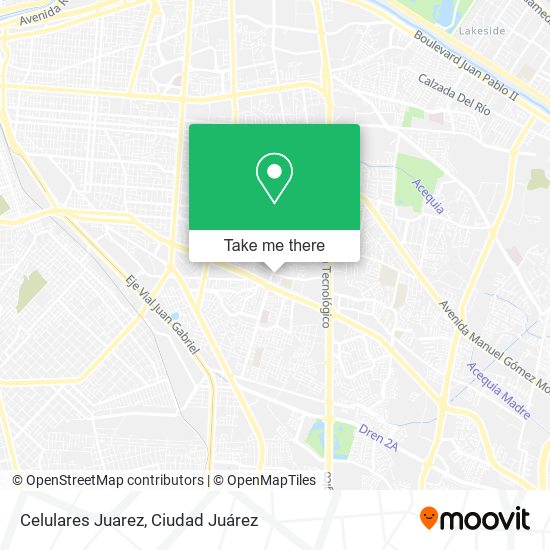 Celulares Juarez map