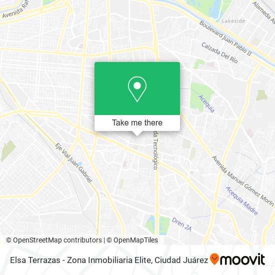 Mapa de Elsa Terrazas - Zona Inmobiliaria Elite