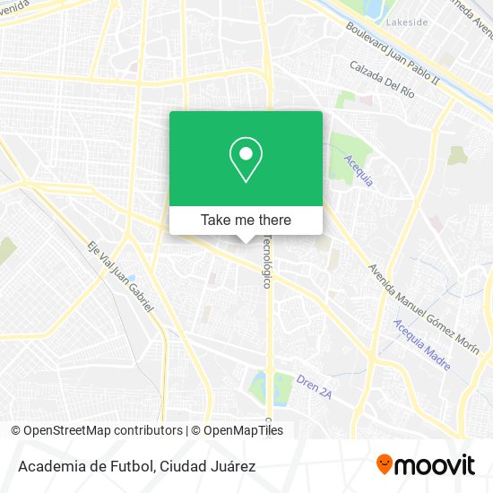 Academia de Futbol map