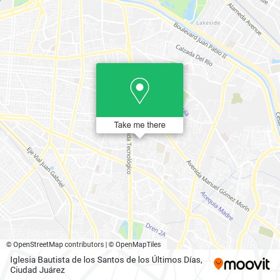 Iglesia Bautista de los Santos de los Últimos Días map