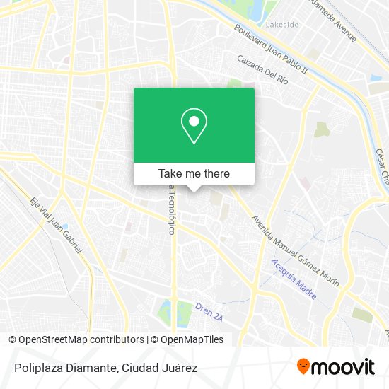 Poliplaza Diamante map