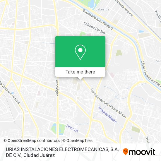 Mapa de URIAS INSTALACIONES ELECTROMECANICAS, S.A. DE C.V.