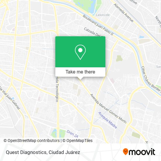 Quest Diagnostics map