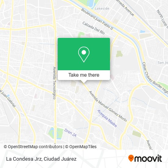 La Condesa Jrz map