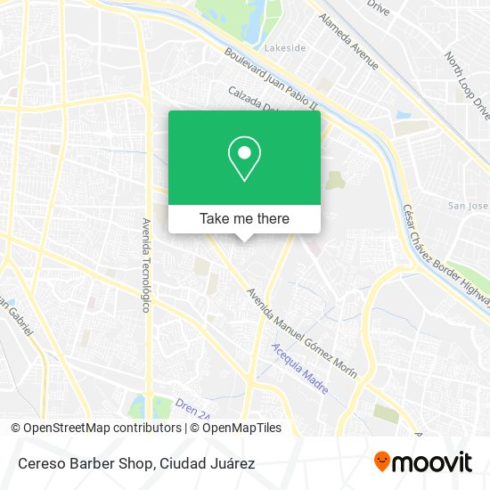 Cereso Barber Shop map