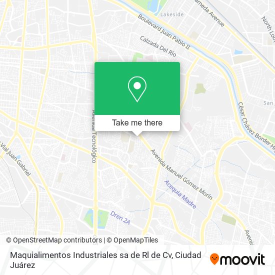 Maquialimentos Industriales sa de Rl de Cv map