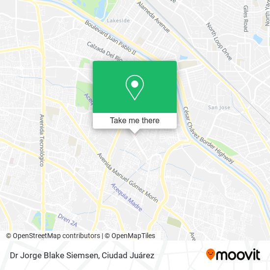 Dr Jorge Blake Siemsen map