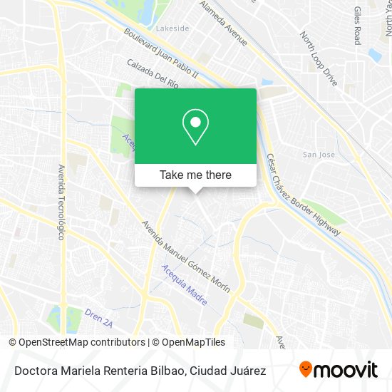 Mapa de Doctora Mariela Renteria Bilbao