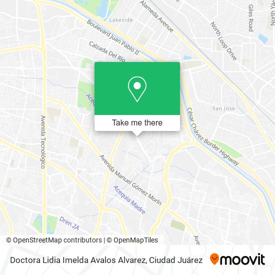 Mapa de Doctora Lidia Imelda Avalos Alvarez