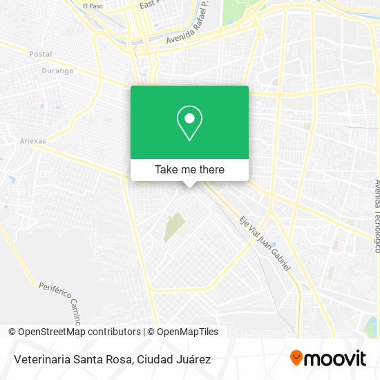Mapa de Veterinaria Santa Rosa