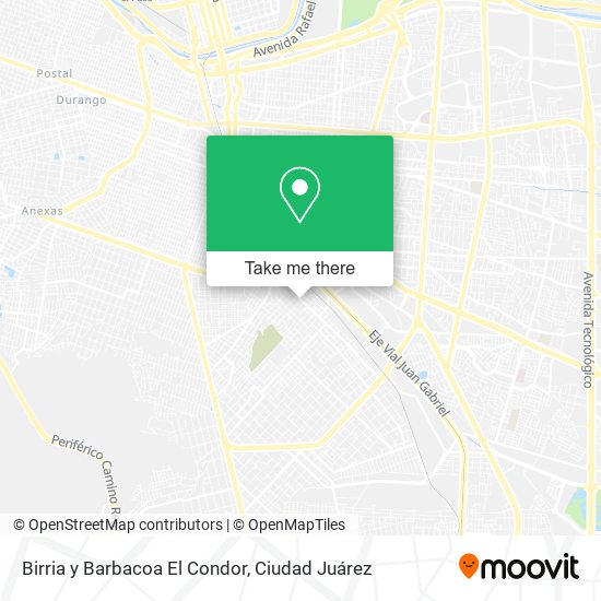 Birria y Barbacoa El Condor map