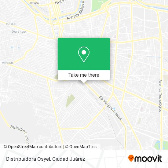 Mapa de Distribuidora Osyel