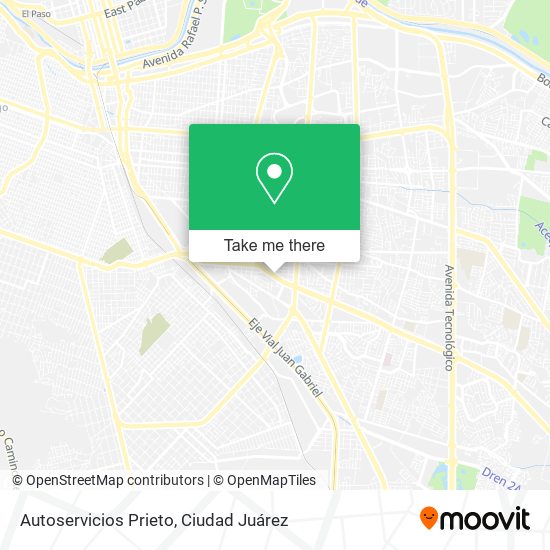 Autoservicios Prieto map