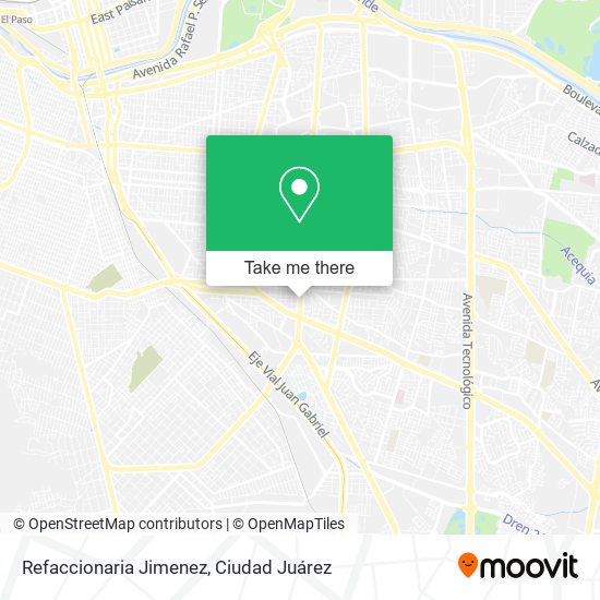 Refaccionaria Jimenez map