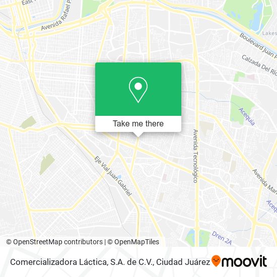 Mapa de Comercializadora Láctica, S.A. de C.V.