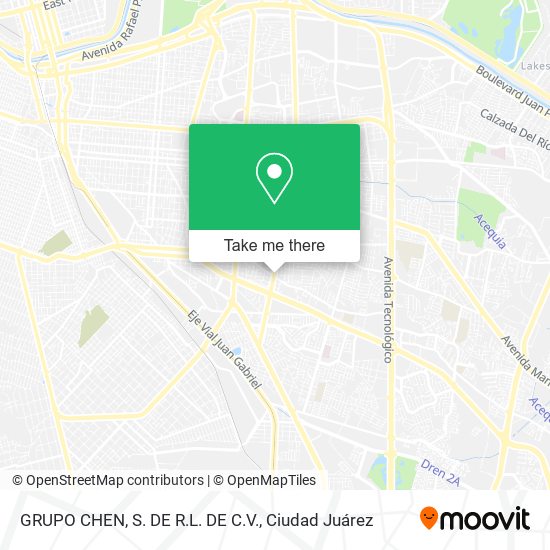 GRUPO CHEN, S. DE R.L. DE C.V. map