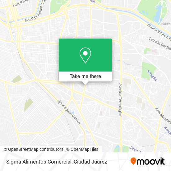 Sigma Alimentos Comercial map