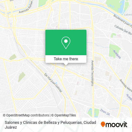 Salones y Clinicas de Belleza y Peluquerias map