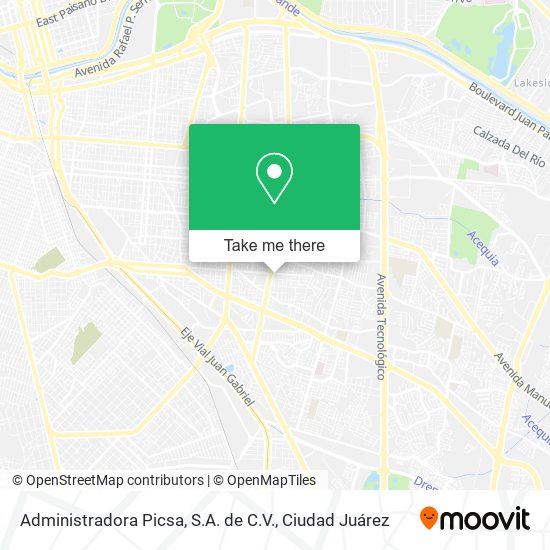 Administradora Picsa, S.A. de C.V. map