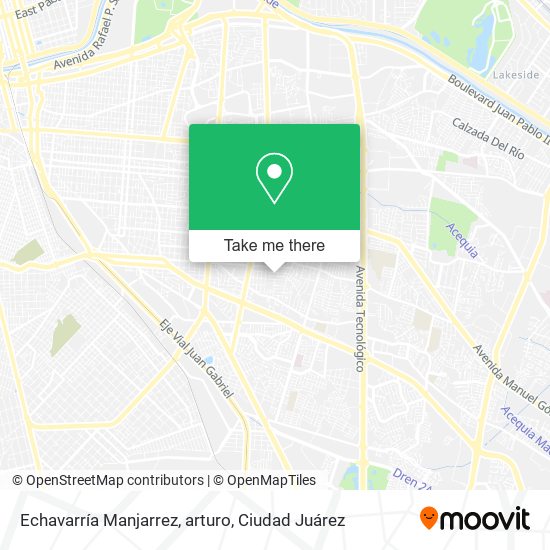 Echavarría Manjarrez, arturo map