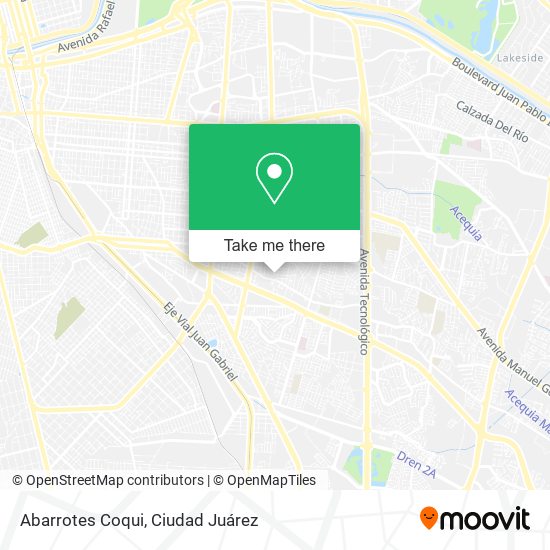 Abarrotes Coqui map